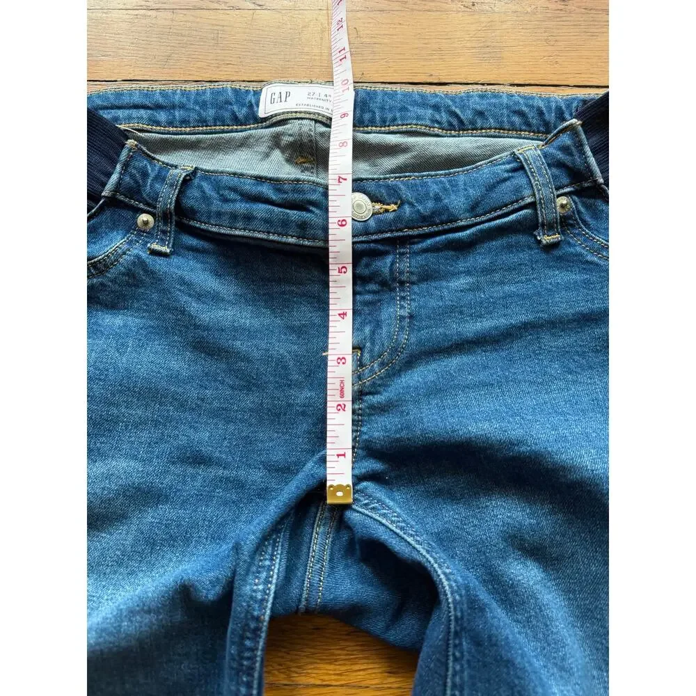 GAP Maternity Crop Jeans sz 4R/27 (expands to 32
